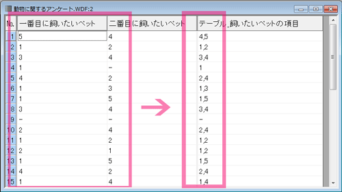 SA積み上げ→MAセルシートで確認