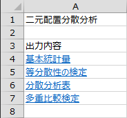 出力内容 出力内容