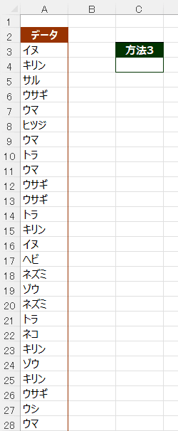 UNIQUE関数